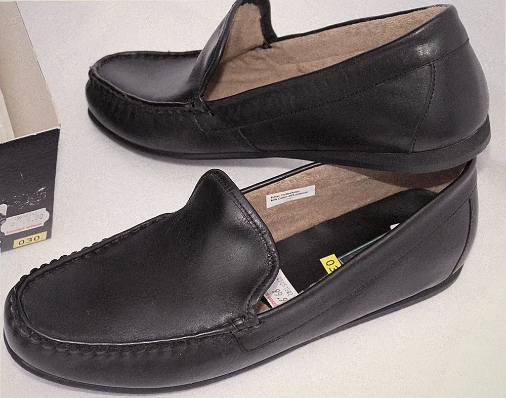 Schwarz Flache Schuhe