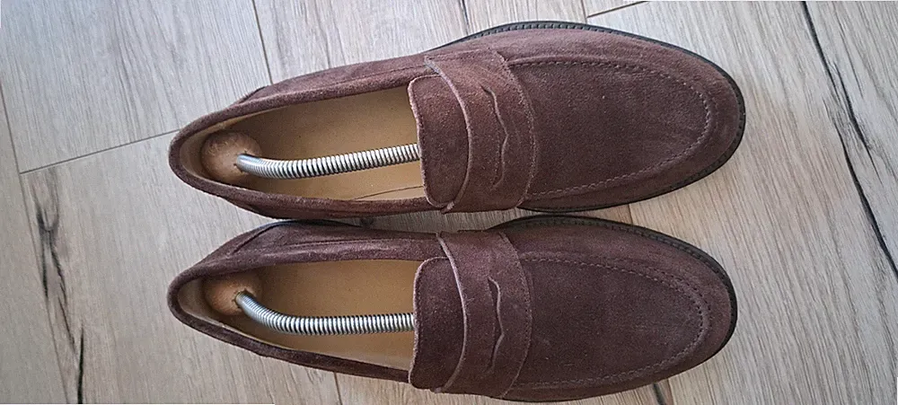 Herren Loafer Braun Velour Größe 42/ 8