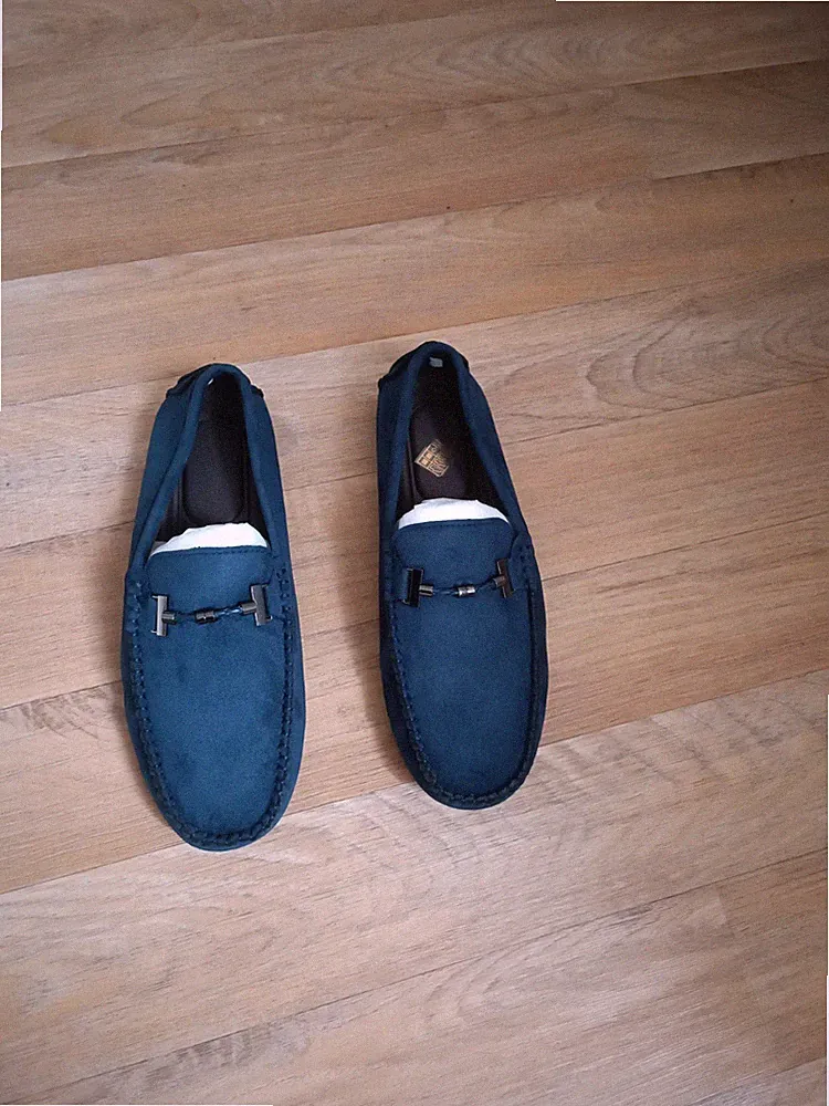Herren-Loafer, Größe 43, Marineblau
