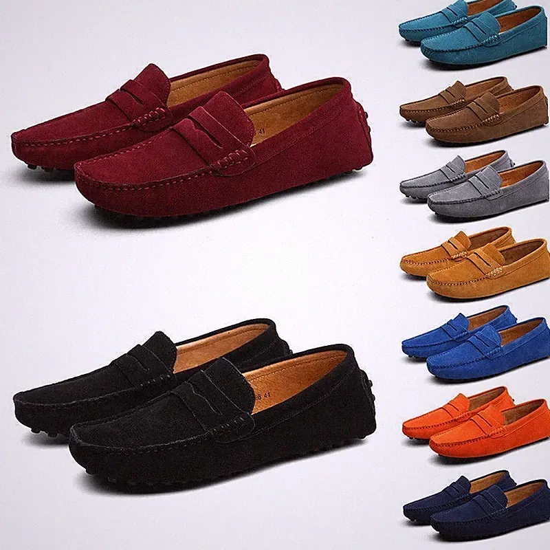 Herren*Loafers*Faux-Wildleder Slipper Mokassin Hausschuhe Boatschuhe Größe 38-49