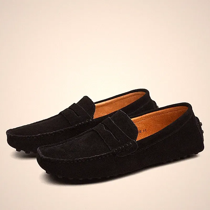 Herren Loafers Kunstwildleder, Mokassins, Slipper, Hausschuhe & Boatschuhe