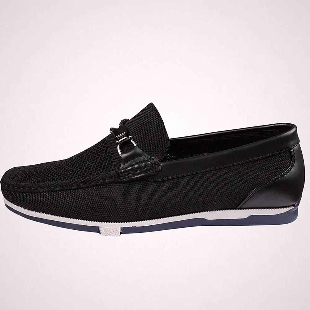 Herren Loafers Schuhe Slip On Leichtgewicht Mesh Atmungsaktiv Formal Schuh