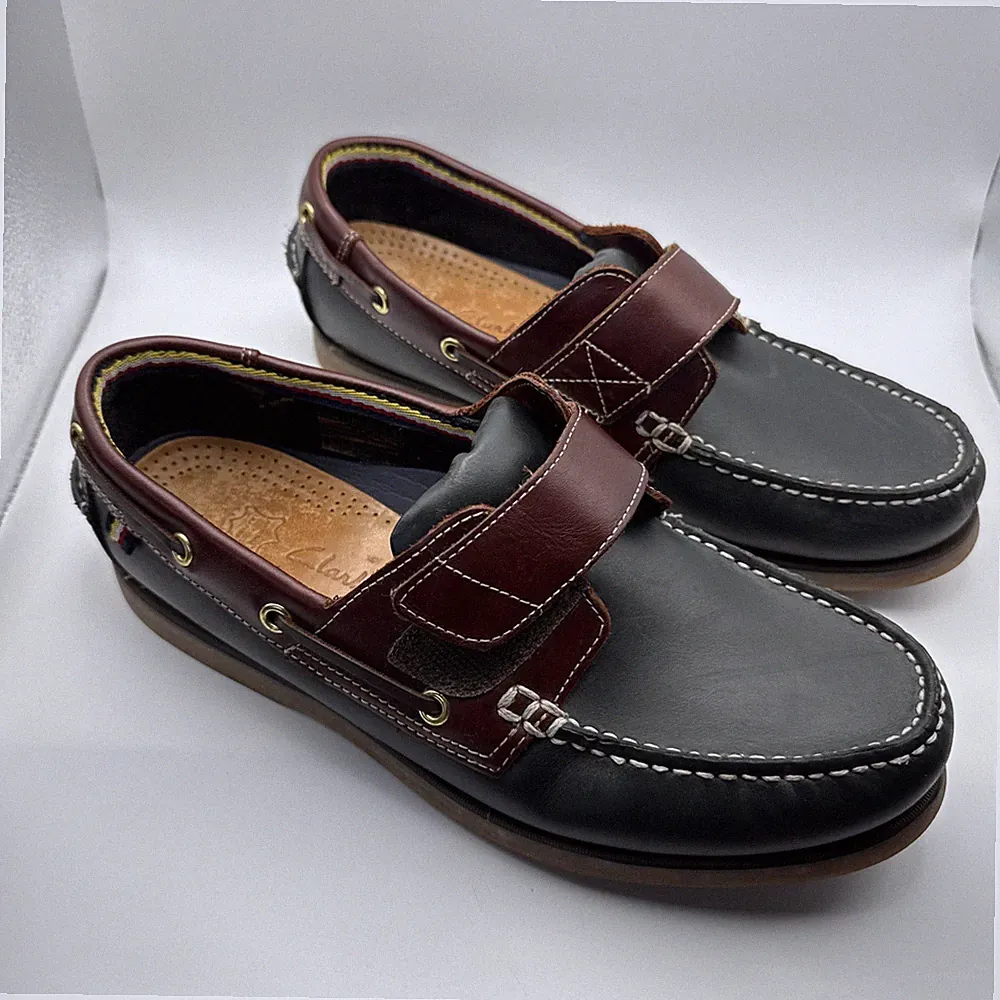 Herren M&S Clarks Bootsschuhe Braun Halbschuhe Schuhe Größe UK 8 Echtleder