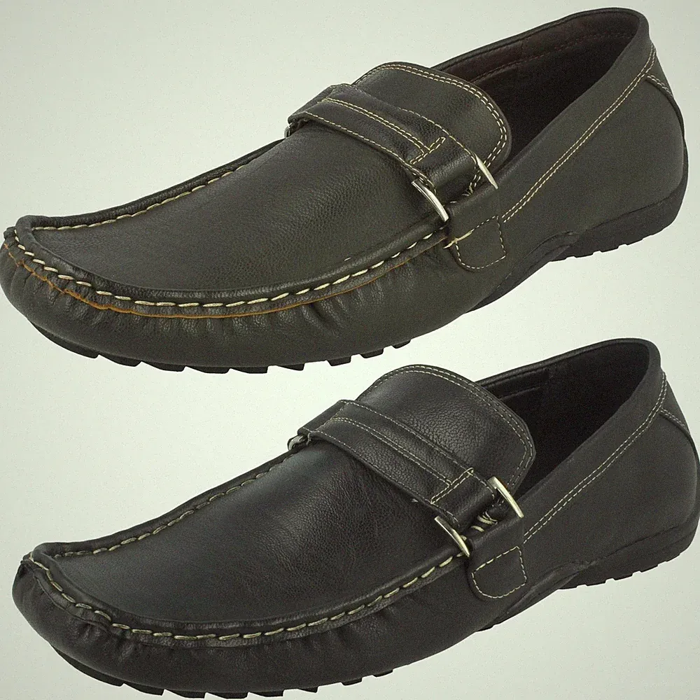 Herren Maverick flache Schnalle "Riemenschuhe"