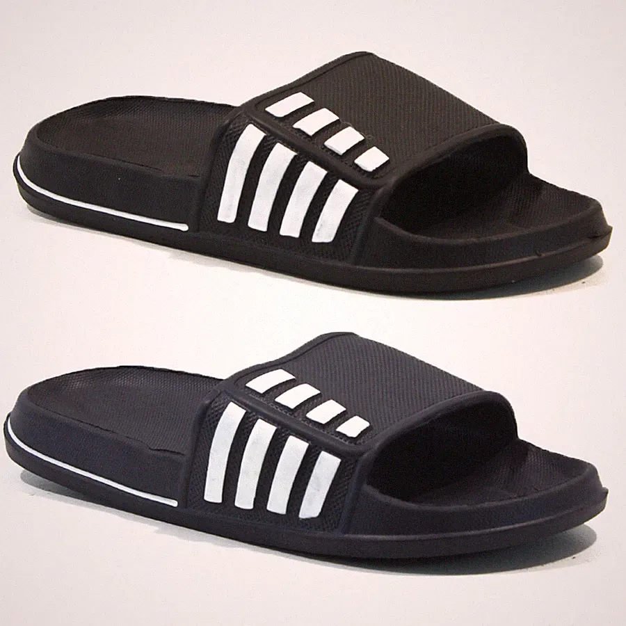 HERREN NEU SOMMER FLIP FLOPS SCHIEBER DUSCHE STRAND FITNESS PULES POOL SLIPPER SANDALEN
