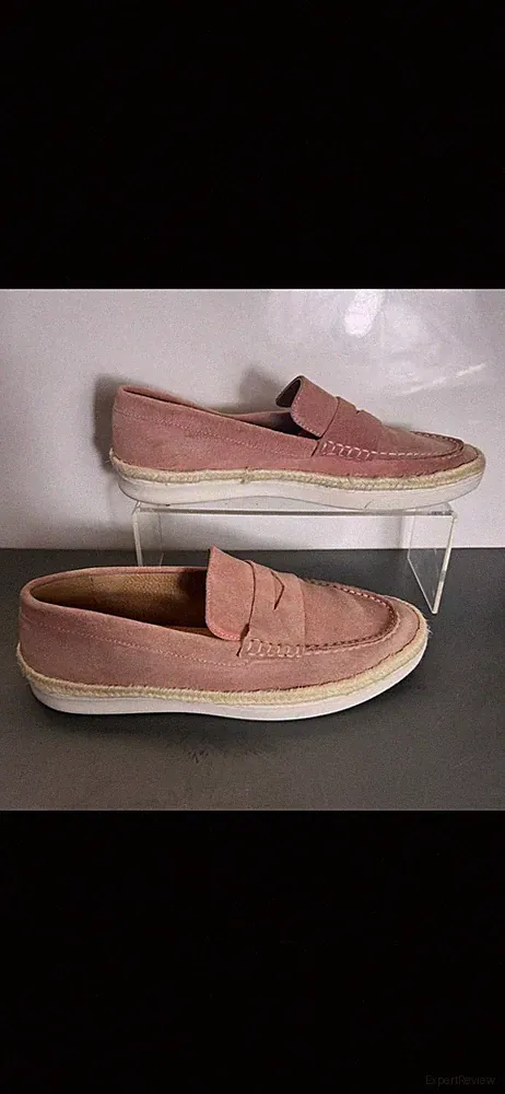 Herren - OFFICE - Chad - rosa Wildleder - Espadrilles Penny Loafer - Größe 8 / 42