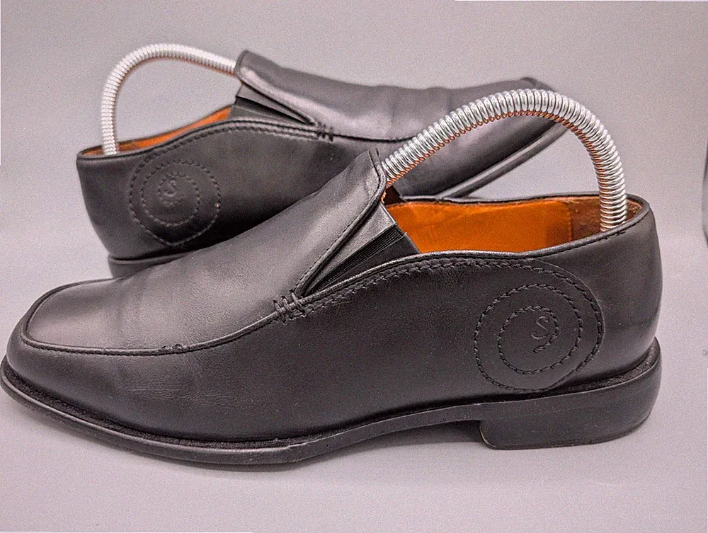 Herren Oliver Sweeney schwarze Halbschuhe Größe 7 UK Leder formeller Stil