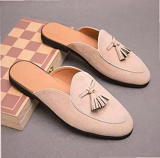 Herren Pantoletten - Slipper Halbschuhe, Freizeit Halbschuhe, rückenfreie Sandalen