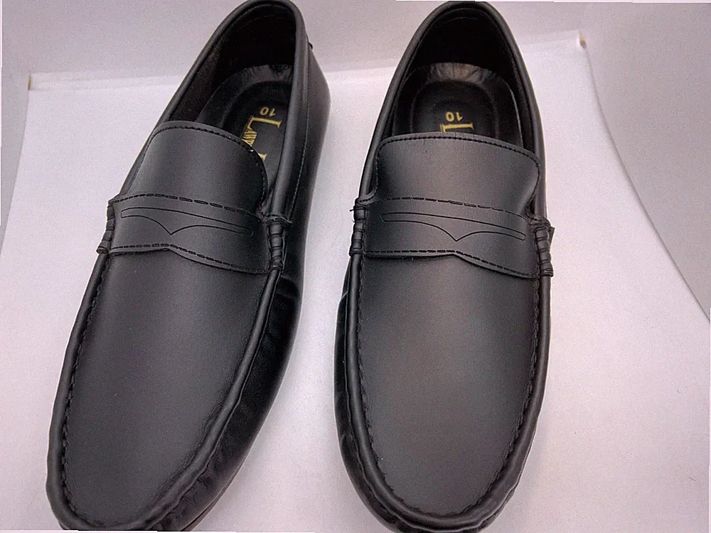 Herren PU Leder Alle Handgefertigt Slipper Halbschuhe Party Business Arbeit Hochzeit Schwarz.
