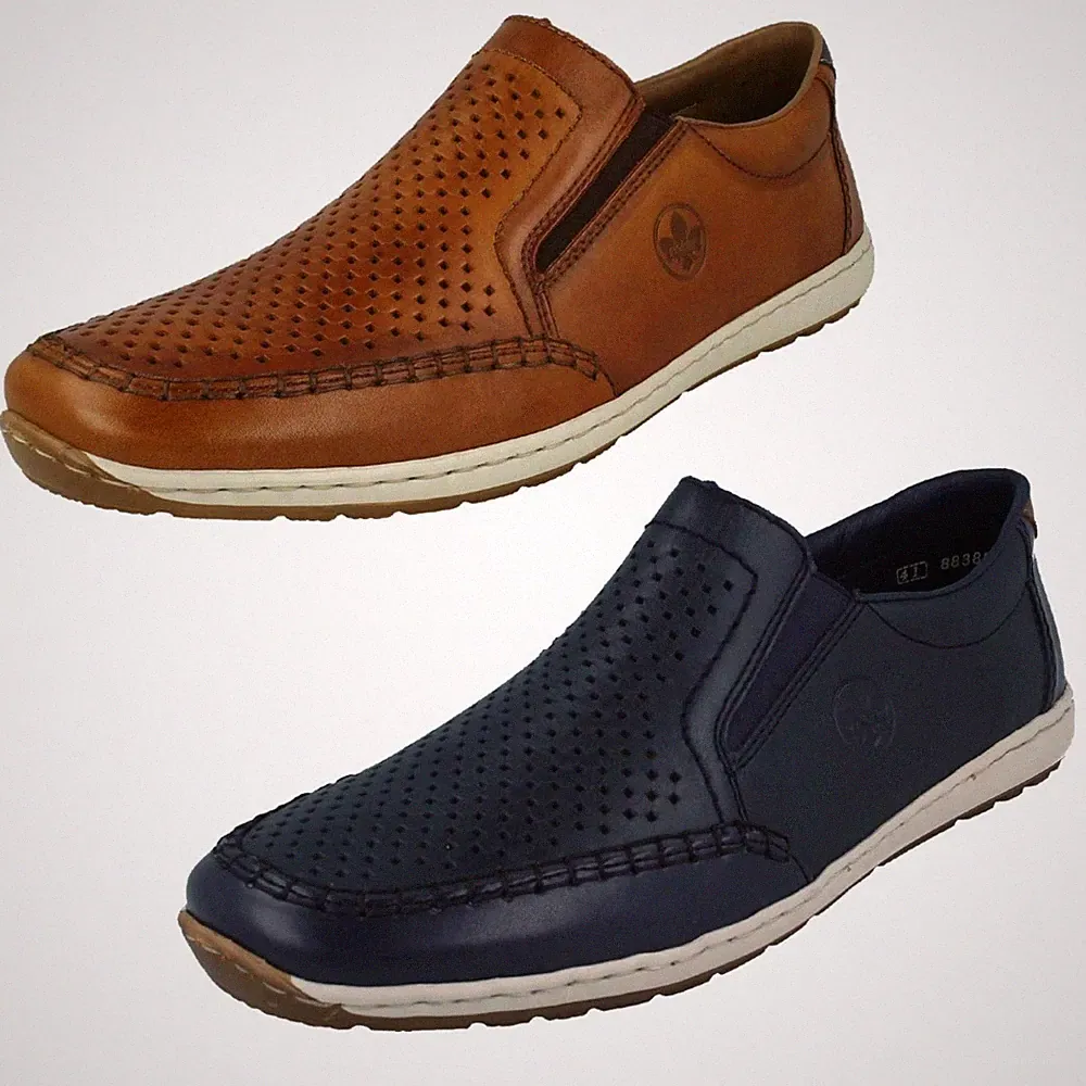 Herren Rieker Halbschuhe Stil Schuhe 08868