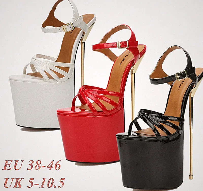 Herren Sandalen Crossdresser Nachtclub Stilettos Pumps Damen Platform High Heels