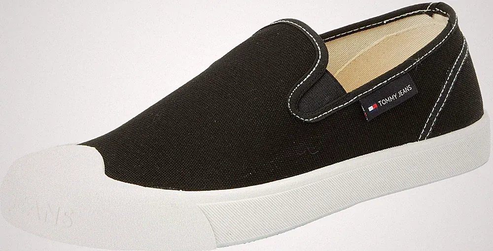 Herren Schuhe Slipper, Schwarz Black, 43