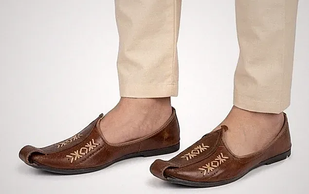 Herren Schuhe traditionelle handgefertigte Leder Espadrilles Flip-Flops...