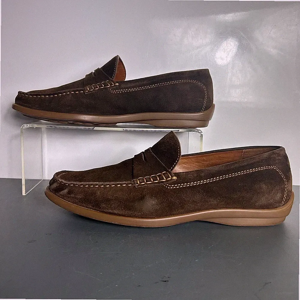 Herren - SIOUX - Wildleder Mokassin Loafer - braun - Größe 8,5 / 42,5