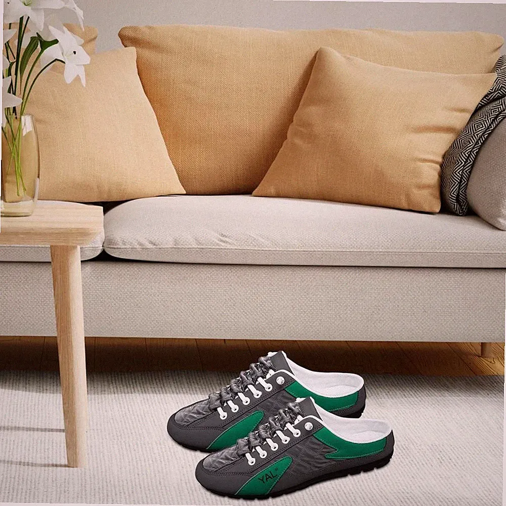 Herren Slip on Mule Sneakers Herren Casual Sportschuhe Loafers Hausschuhe Low