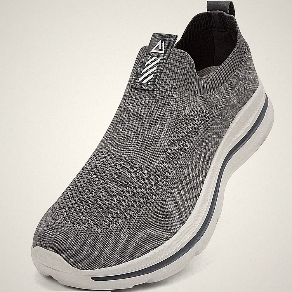 Grau Flache Schuhe