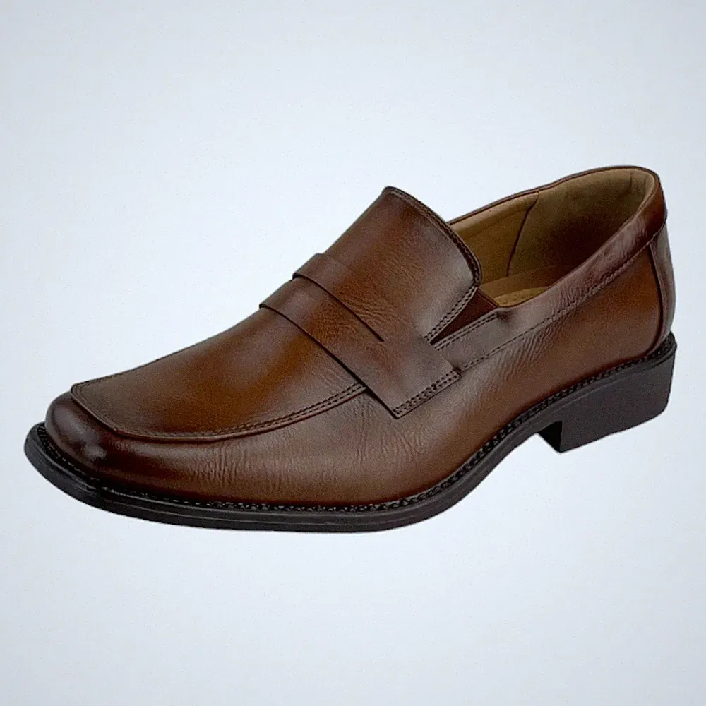 Herren Slipper Business Schuhe Leder-Optik Halbschuhe Loafer Schwarz Braun 39-46