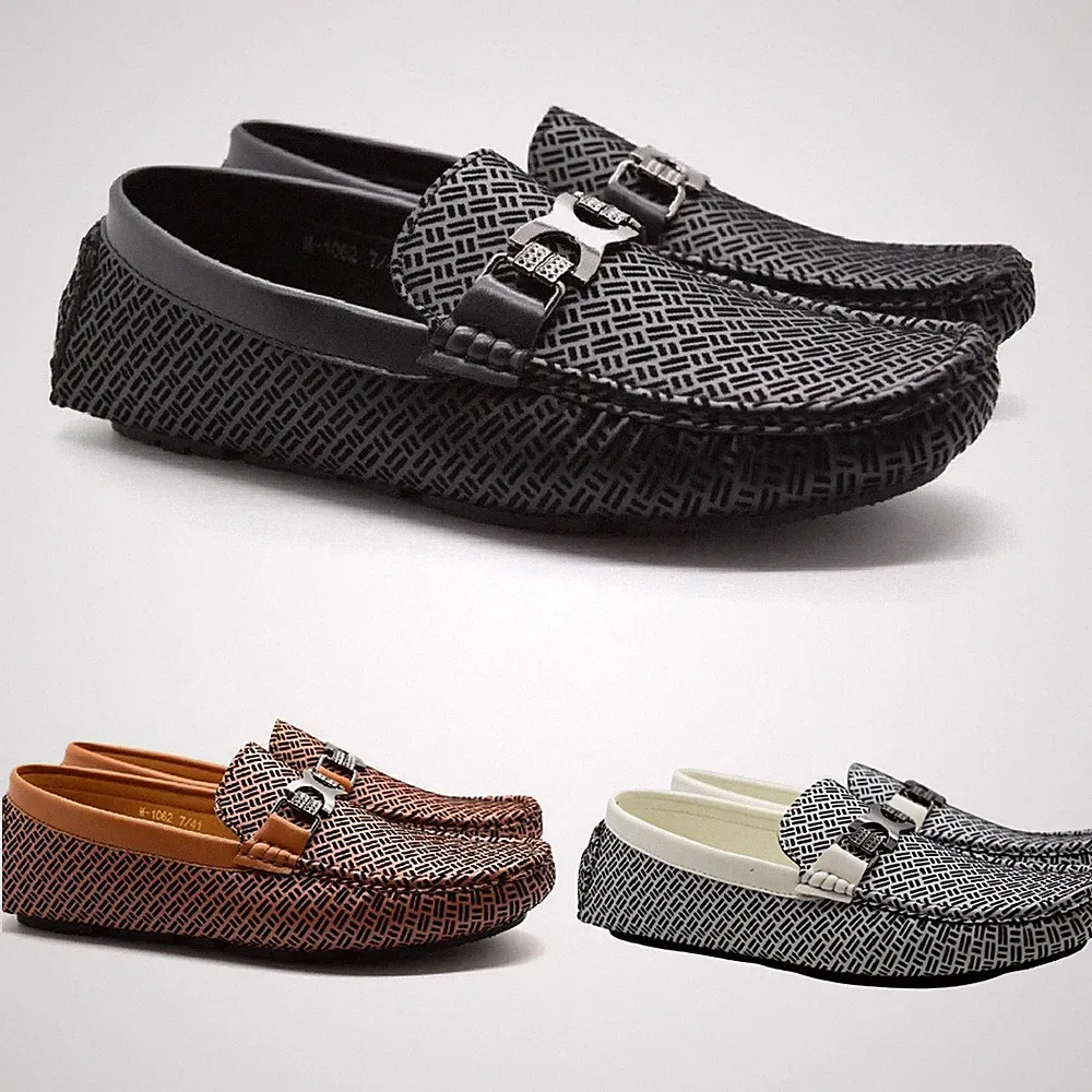 Herren Slipper Halbschuh Fahren Mokassin Boot Deck Schnalle Designer Freizeitschuhe Größe