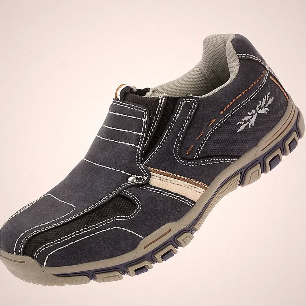 Herren Slipper Halbschuhe Blau Freizeit Schuhe Garten Sneaker Schlupfschuhe NEU
