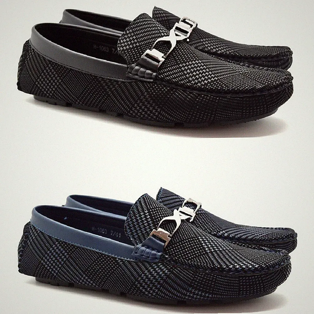 Herren Slipper Halbschuhe Fahren Freizeit Mokassin Boot Deck Schnalle Designer Schuhe Größe