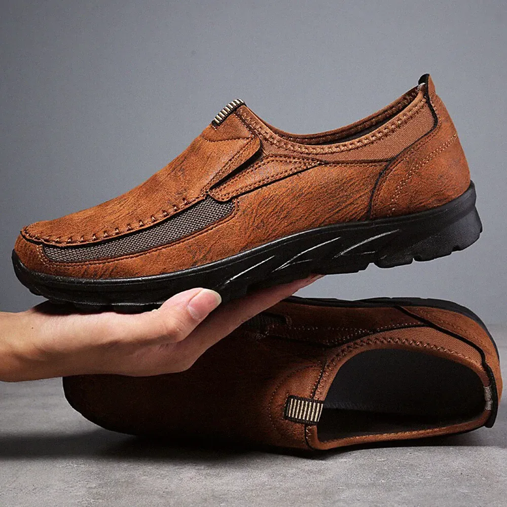 Herren Slipper Halbschuhe Freizeit Wandern Fahren Schuhe Leicht Bequem Deck Schuhe