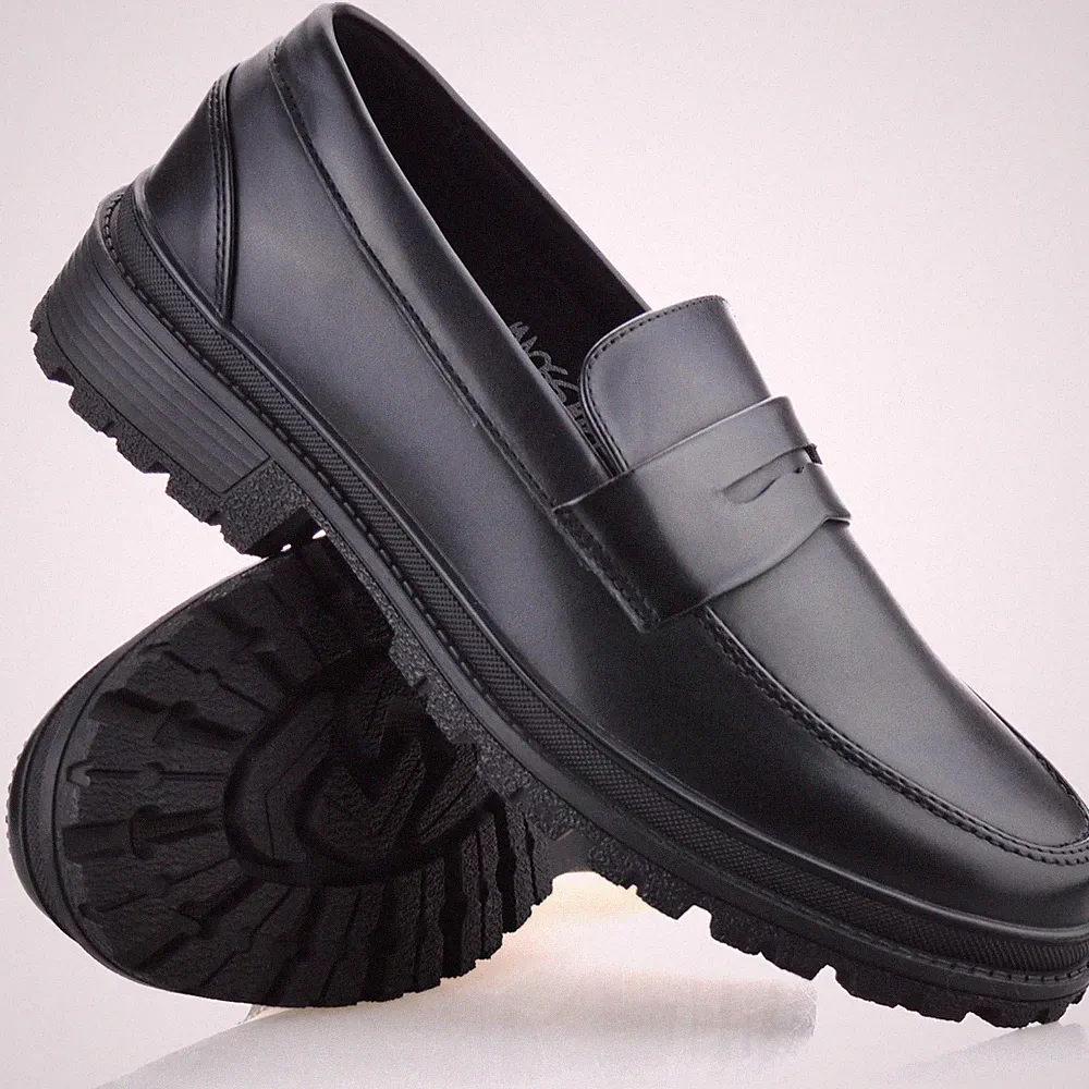 Herren Slipper Penny Halbschuhe Freizeit Smart Wandern Arbeit Schule Mokassin Schuhe Größe