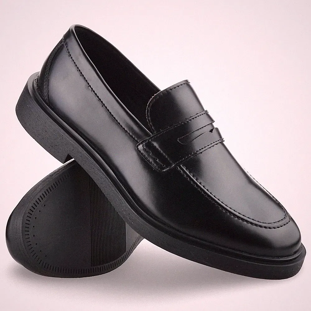 Herren Slipper Penny Halbschuhe Smart Freizeit Formell Arbeit Elegant Mokassin Schuhe Größe