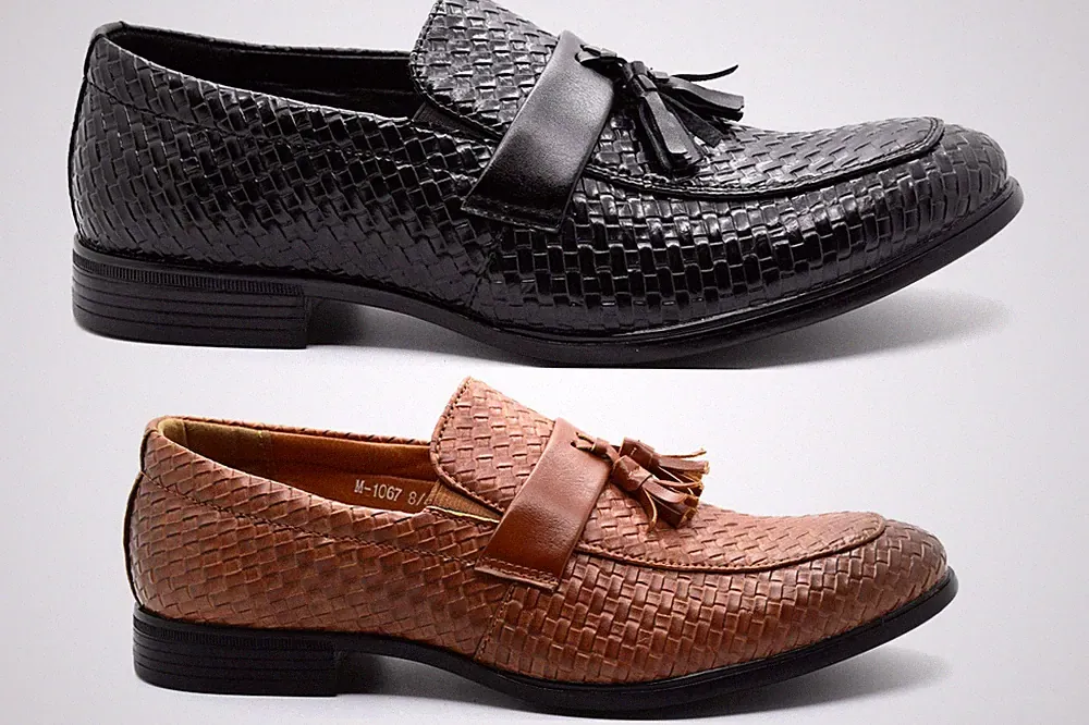 Herren Slipper Quaste Halbschuh Weben Designer Elegant Party Anzug Schuhe UK Größe 6-13
