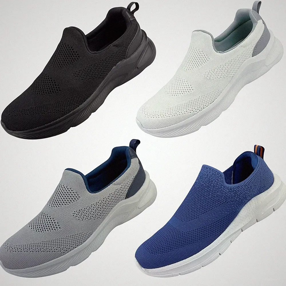 Herren Slipper Sneaker Textil Freizeit Schlupfschuhe Stoffschuhe Slip-On NEU