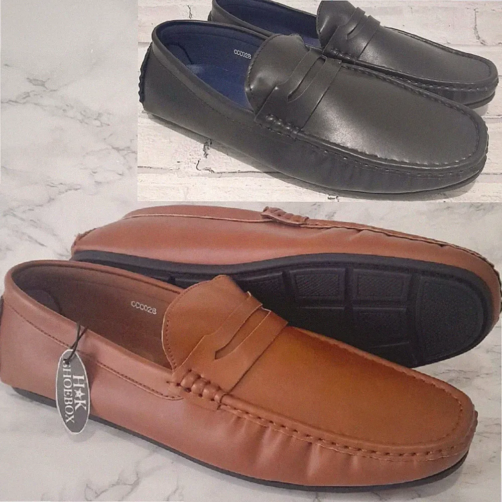 Herren Smart Freizeit Halbschuhe Fahren Formell Mokassins Slipper Bequem Bootsschuhe Größe