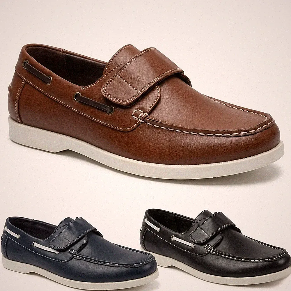 Herren Smart Halbschuhe Leger Komfort Mokassins Slipper Deck Boot Schuhe UK 6-10