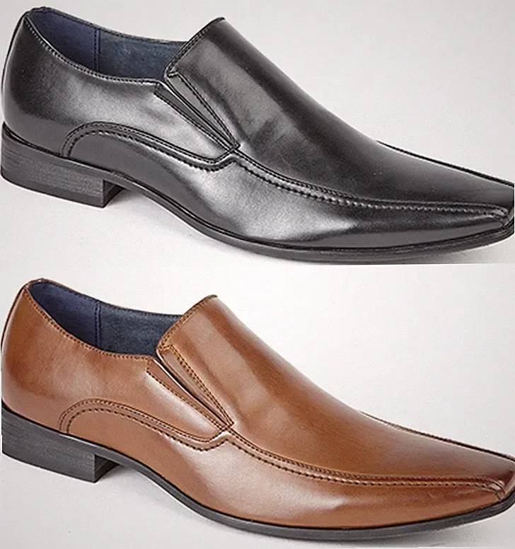 Herren Smart Hochzeit Schuhe Kunstleder Formell Slipper Büro Arbeit Elegant Jungen