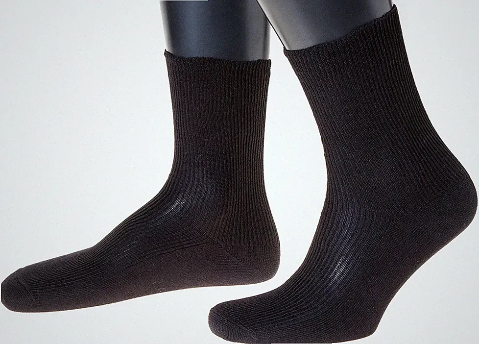 Herren-Socken Baumwolle ohne Gummi Made in Germany extra weit, venenfreundlich