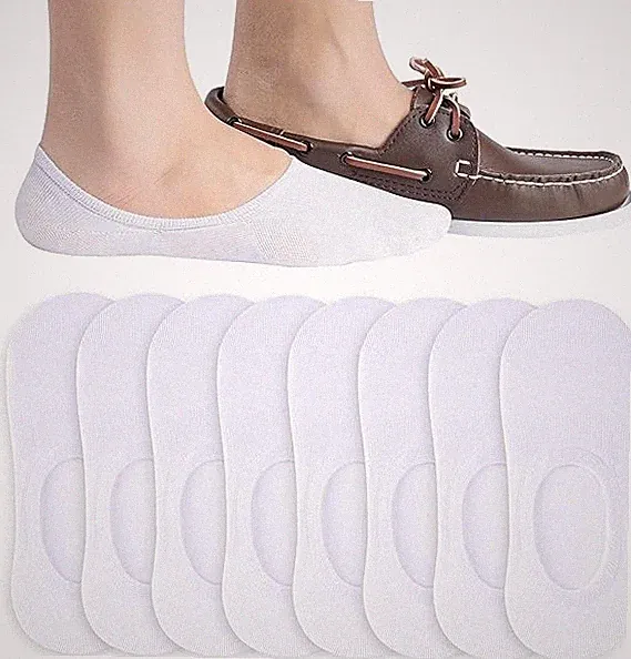 Herren Söckchen unsichtbar Baumwolle Anti Rutsch Sneaker Liner Knöchelsocken UK 6-8
