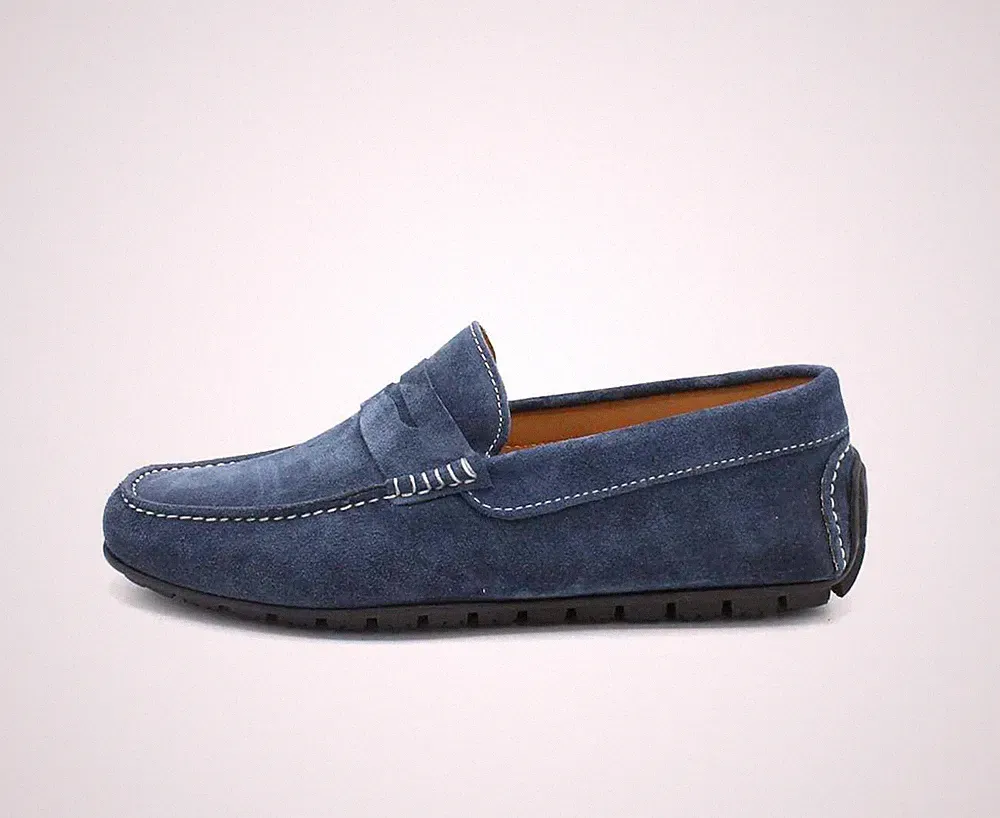Herren Sommer Halbschuhe Wildleder Wildleder Schuhe Made in Italy Casual