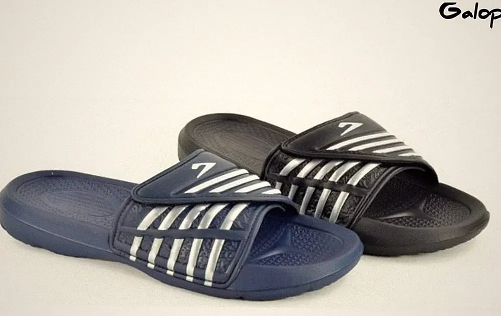 Herren Sport Sliders Slipper Dusche Pool Strand Pantoletten Verstellbar Komfort Schuhe
