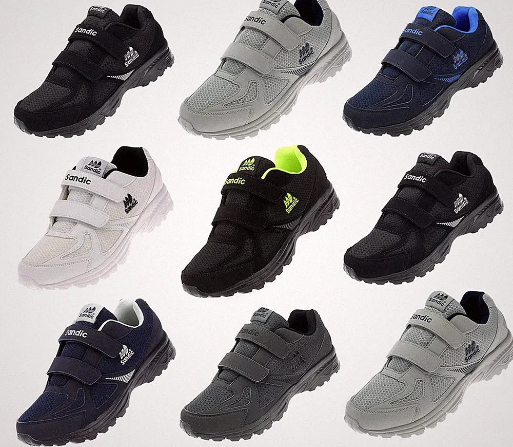 Herren Sportschuhe Sneaker Turnschuhe Laufschuhe Freizeitschuhe Klettverschluss