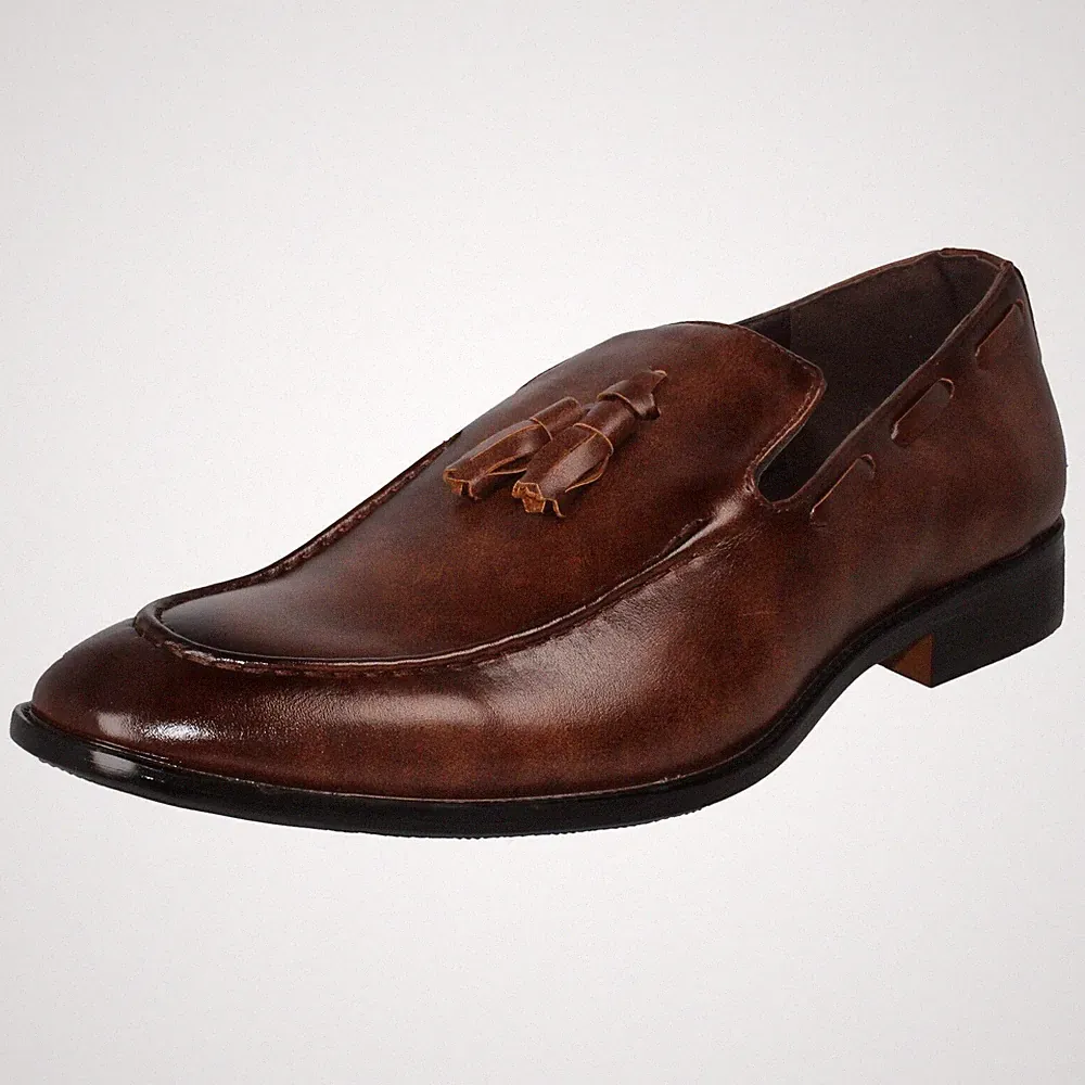 Herren Thomas Blunt Halbschuhe mit Quasten - A1R129