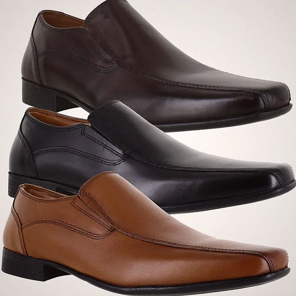 Herren Thomas Crick Moray Leger Formell Leder Slipper Halbschuhe Schuhe Größen 7-12