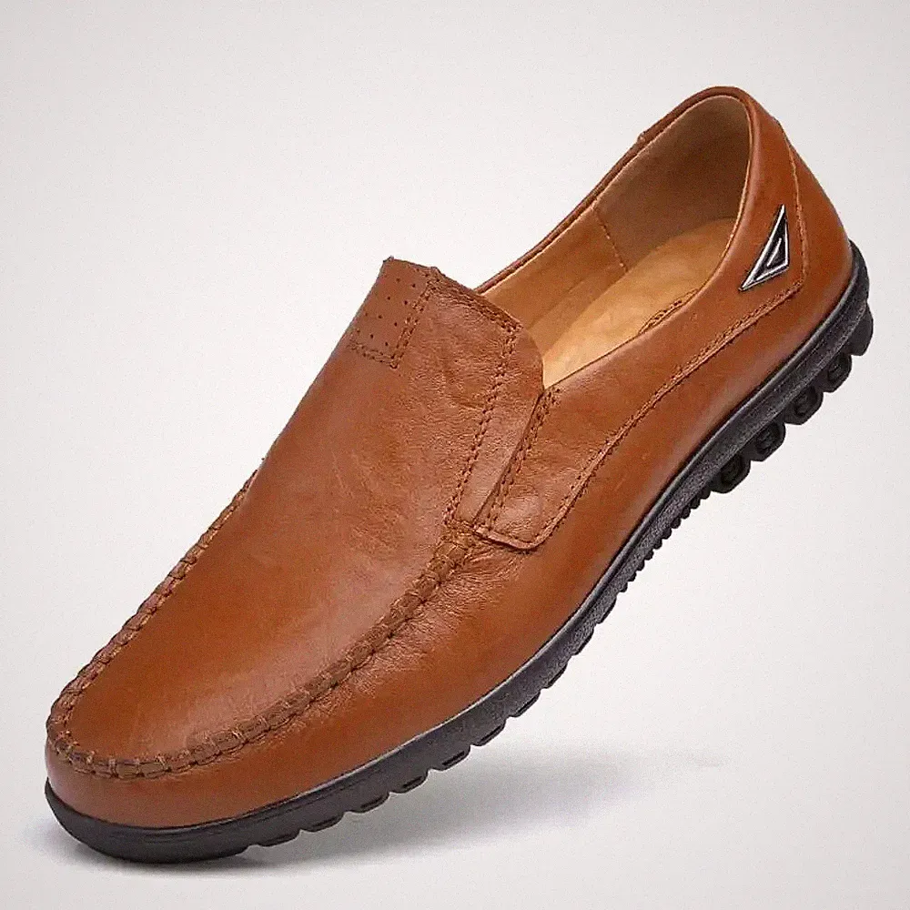 Herren trägerlose PU-Lederschuhe, Freizeit Sneaker von qlt.