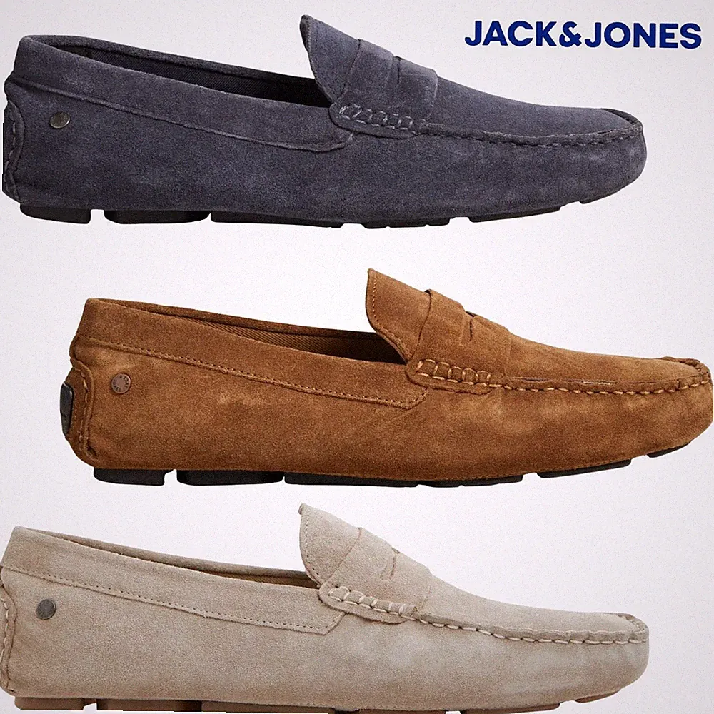 Herren Wildleder Halbschuhe Jack & Jones Sommer leichte Slipper Schuhe UK7-12