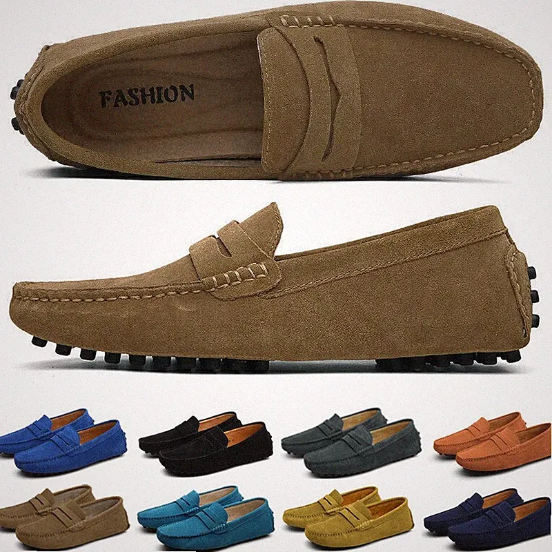 Herren Wildleder Penny Loafers Gemütlich Fahrende Schuhe Mokassin Slippers Mode