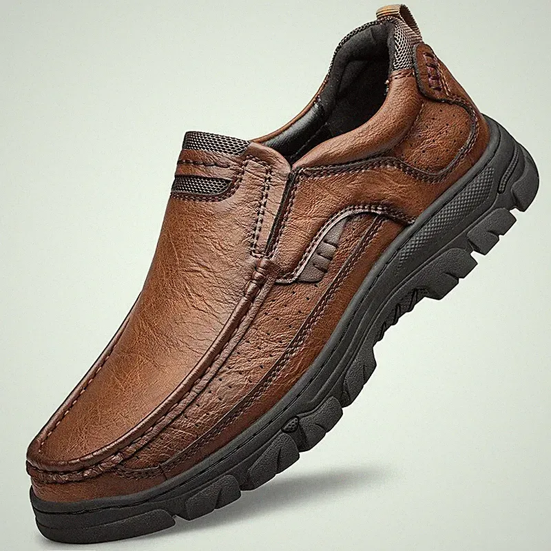 Herrenschuh, atmungsaktiv, lässig, Mokassin aus hochwertigem PU-Leder.