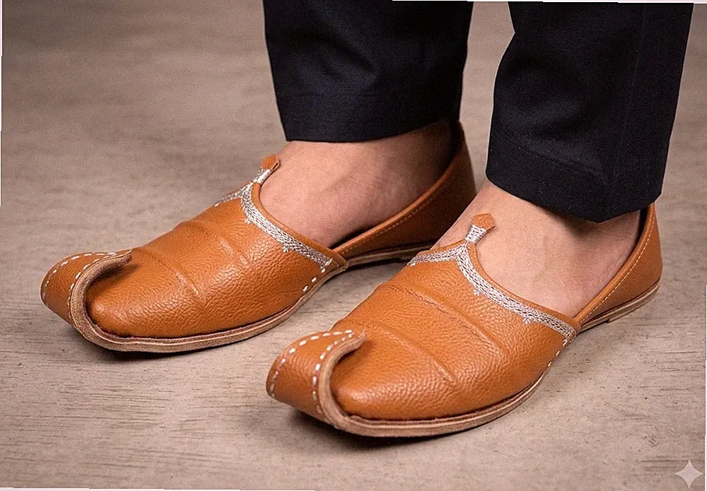 Herrenschuhe Aladdin Khussa Espadrille Leder traditionell handgefertigt US...