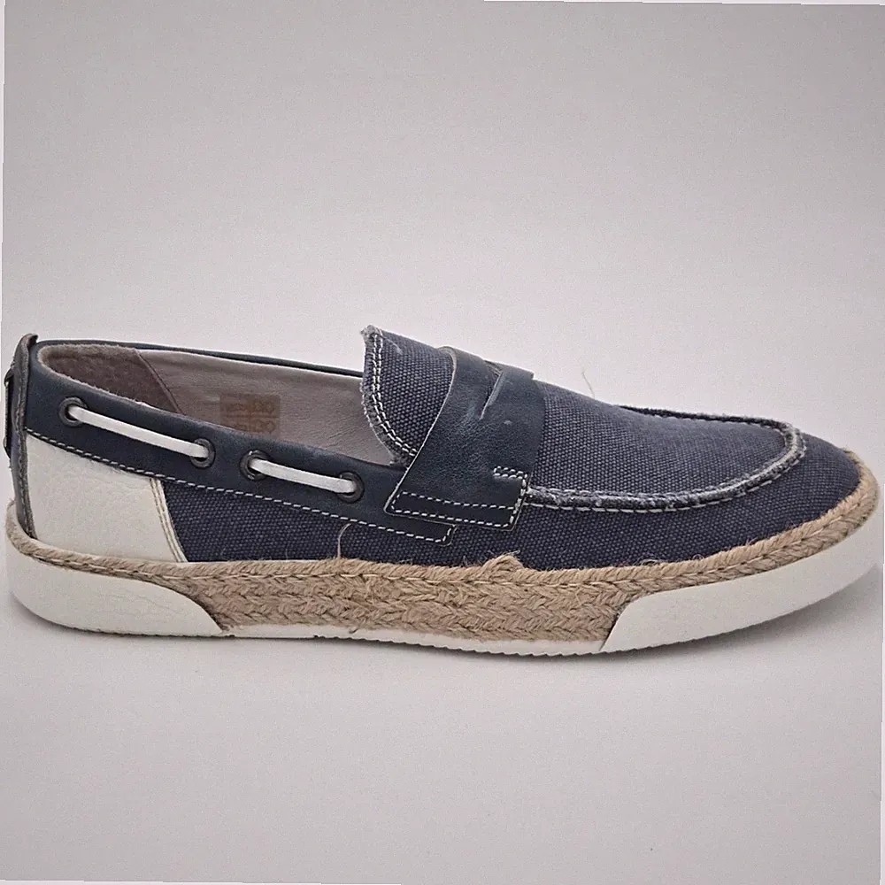 Herrenschuhe Cafè Noir Gr. 39 Halbschuhe Navy Blau Jeans Angebot 80€ 9AB