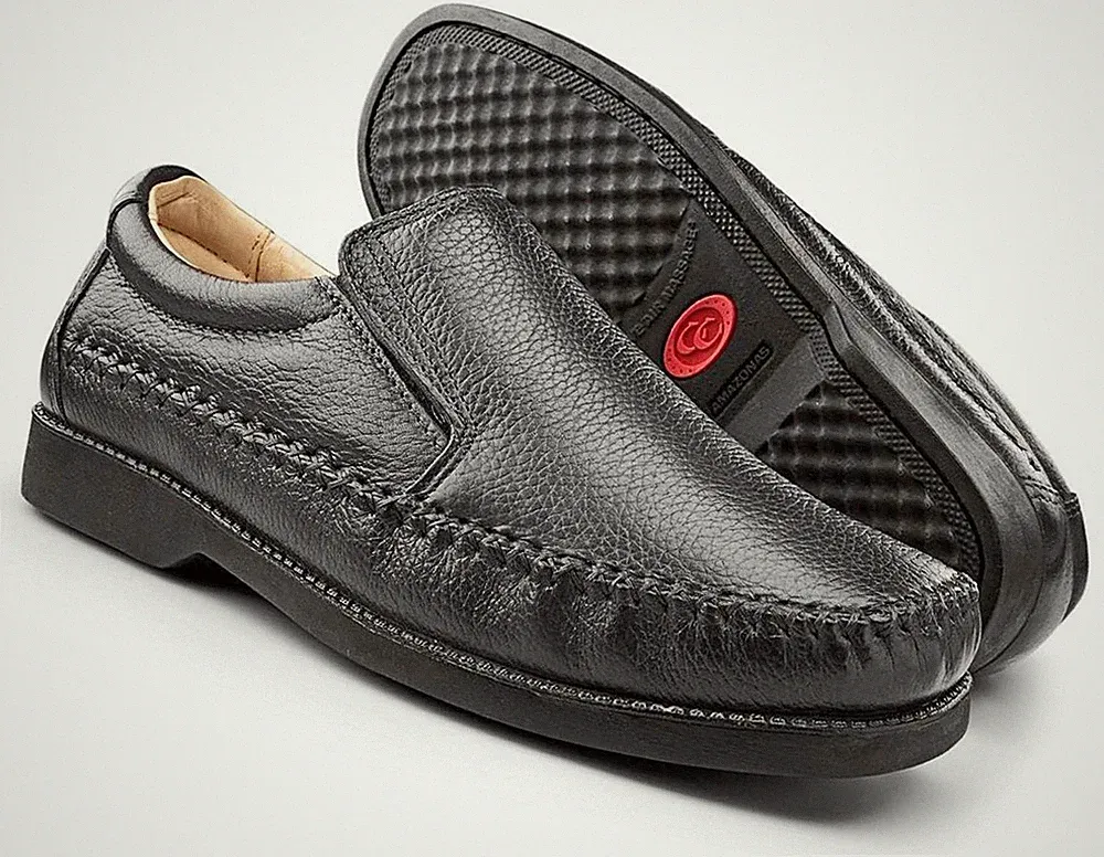 Herrenschuhe Freizeitkleid Leder Comfort Arbeitsschuhe Loafer Lightweight