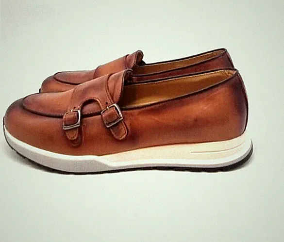 Herrenschuhe Halbschuh G. Melendez Florenz Art. A/66 Leder Farbe Holz