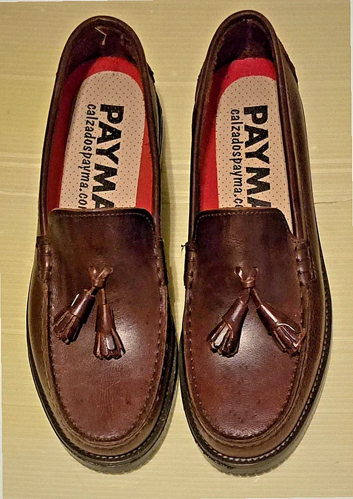 Herrenschuhe Herren PAYMA, Mokassin Slipper Loafer, Gr. 41, Leder, NEU