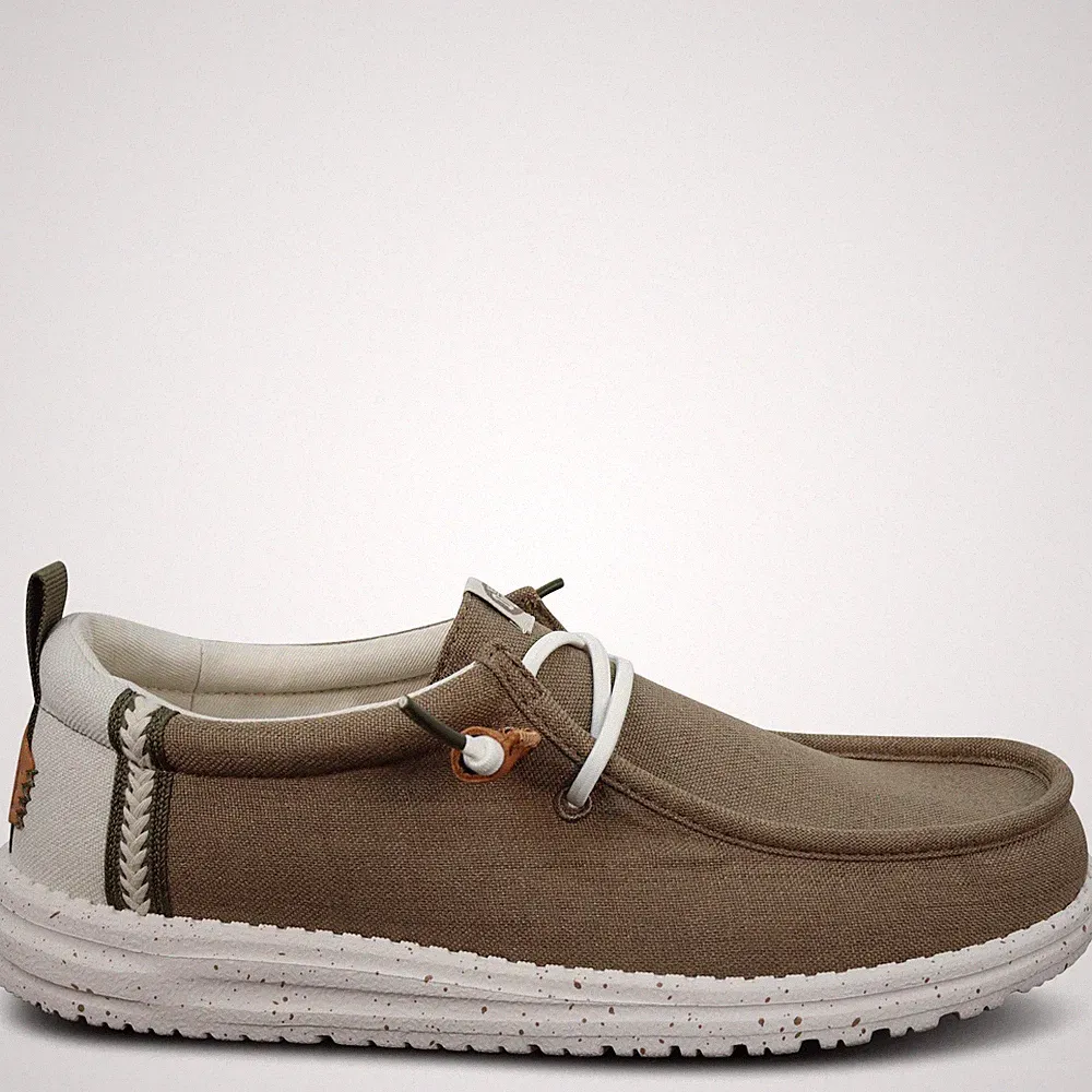 HEY DUDE - Herren Halbschuh braun 'WALLY CRAFT LINEN'