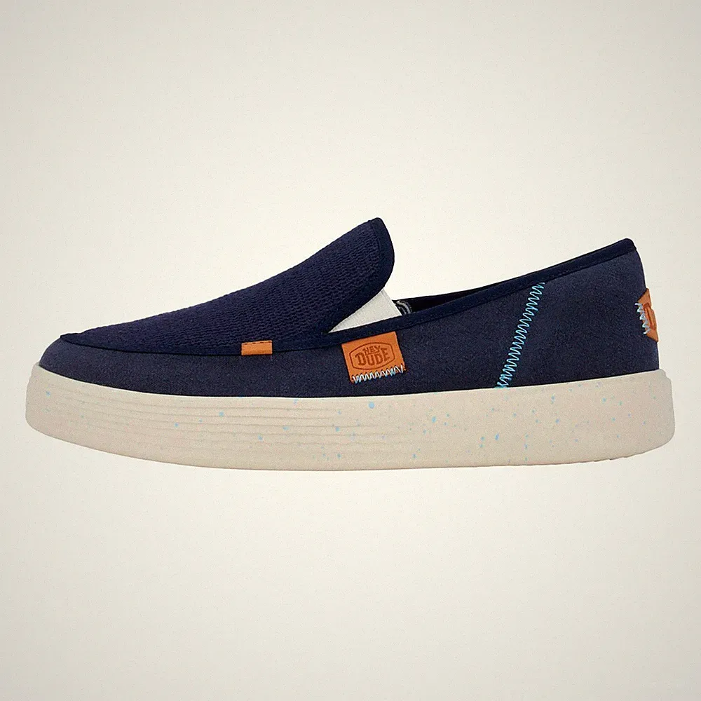 Hey Dude Herren Halbschuhe Sunapee Coastline, mit Gummizug - 410 (Navy)